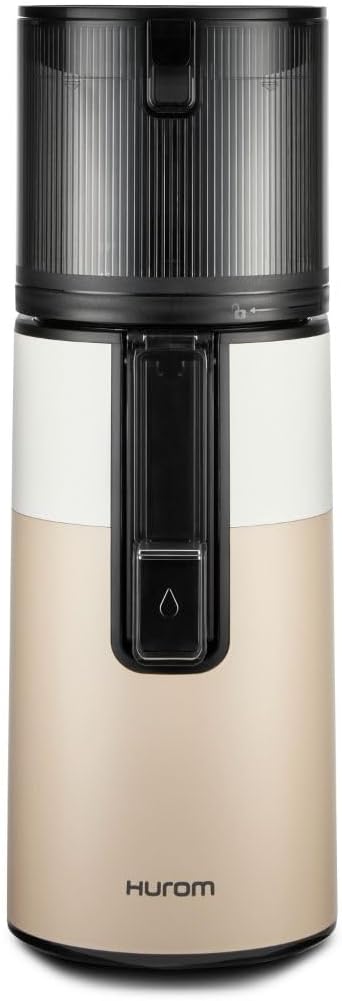 H400 Cold Press Juicer Machine, Award Winning Masticating Slow Juicer, Easy to Clean, Strainer & Hands Free with Self Feeding, Wide Mouth Hopper, Easy Assembly (Two-Tone Beige)