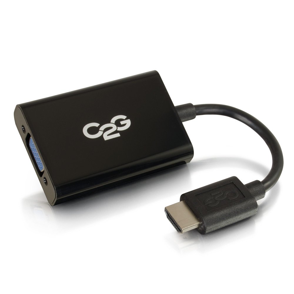 C2G Konwerter audio HDMI na VGA - Czarny