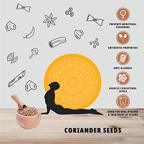 Image of Organature Pure and Natural Coriander Seeds /Whole Dhaniya Seeds Indian Masala Pack of - (600 Grams)