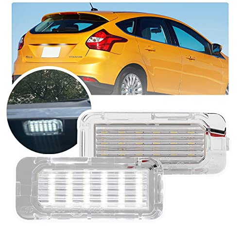 ✅Alta luminosità: la nostra luce targa a led cambia la lampadina giallastra della targa con questa lampadina a LED ad alta potenza bianca allo xeno super luminosa; per abbinarsi all'ultimo look JDM/europeo;