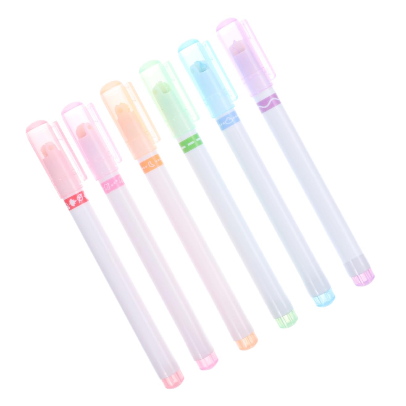 SHINEOFI 12piezas Rotuladores Fluorescentes Para De Notas y Dibujo Marcadores De Surtidos Para Estudiantes y Oficina