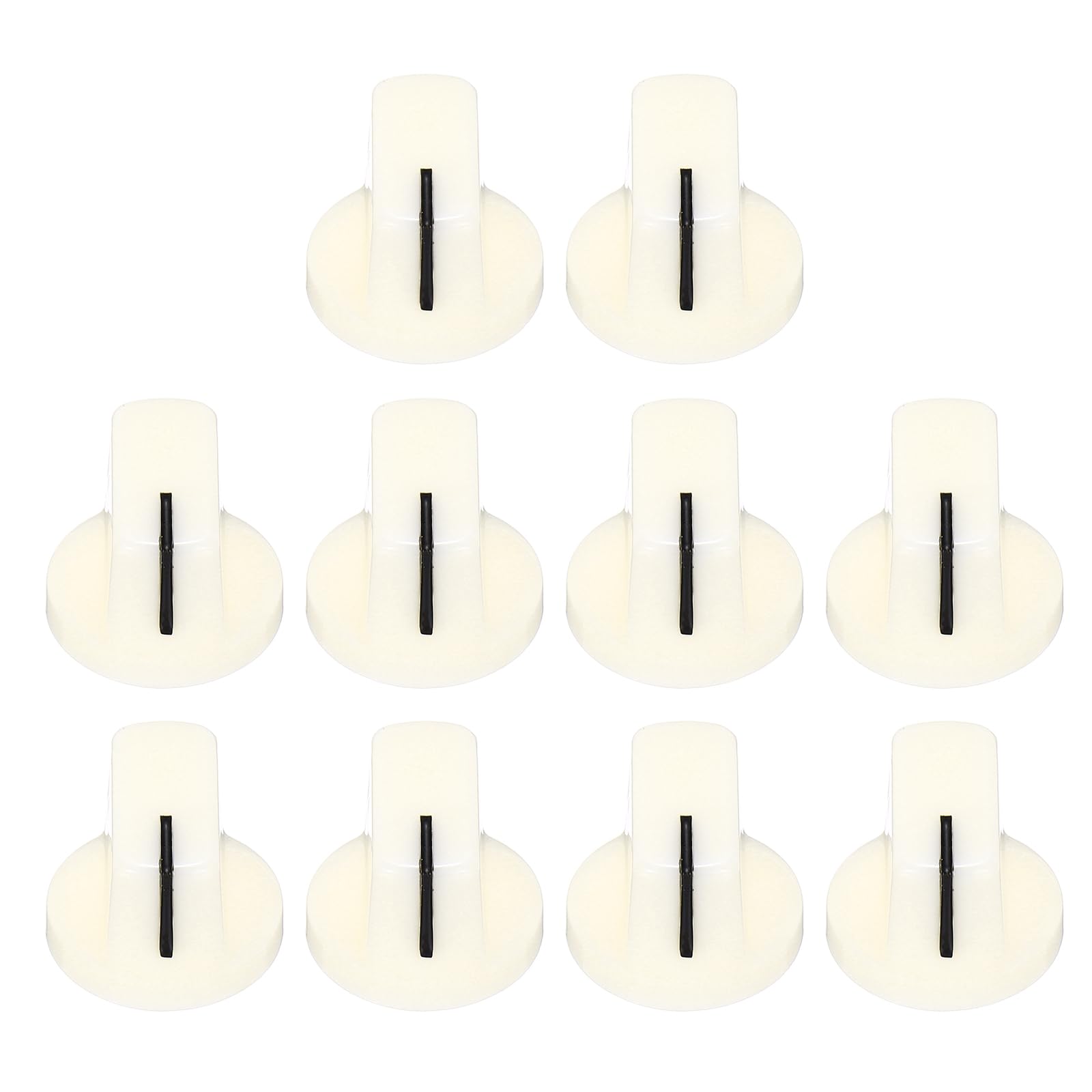 Boutons de pédale d'effet de guitare crème MECCANIXITY 14mm lot de 10