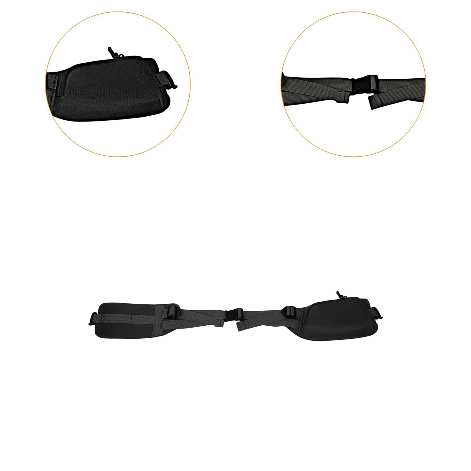 Ergonomico Cintura Regolabile da Allenamento Borsa Porta Cellulare Unisex in Nylon con Tasche Multiple per Ciclismo Escursionismo
