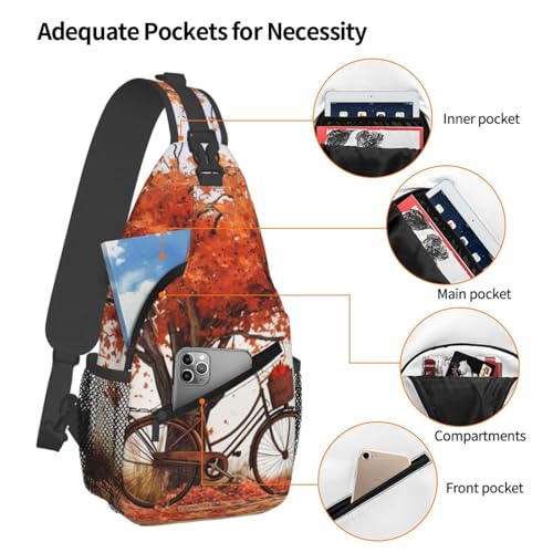 Bolso tipo Sling unisex negro para viaje y senderismo miniatura 3