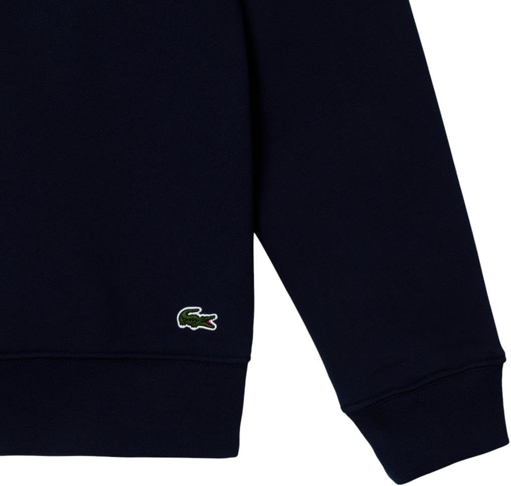 Lacoste mens Signature Print Fleece Sweatshirt