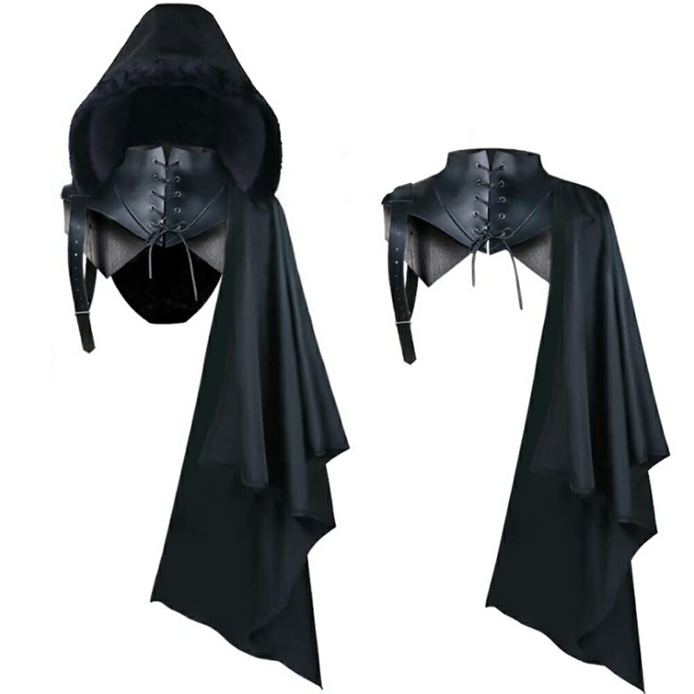 Amazon.co.jp: [AiO JAPAN] コスプレ 盗賊 ケープ 中世 マント 騎士 