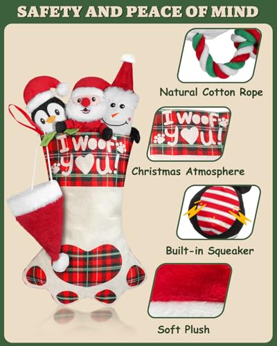 Set de 5 Juguetes de Navidad para Perros Swooflia miniatura 3