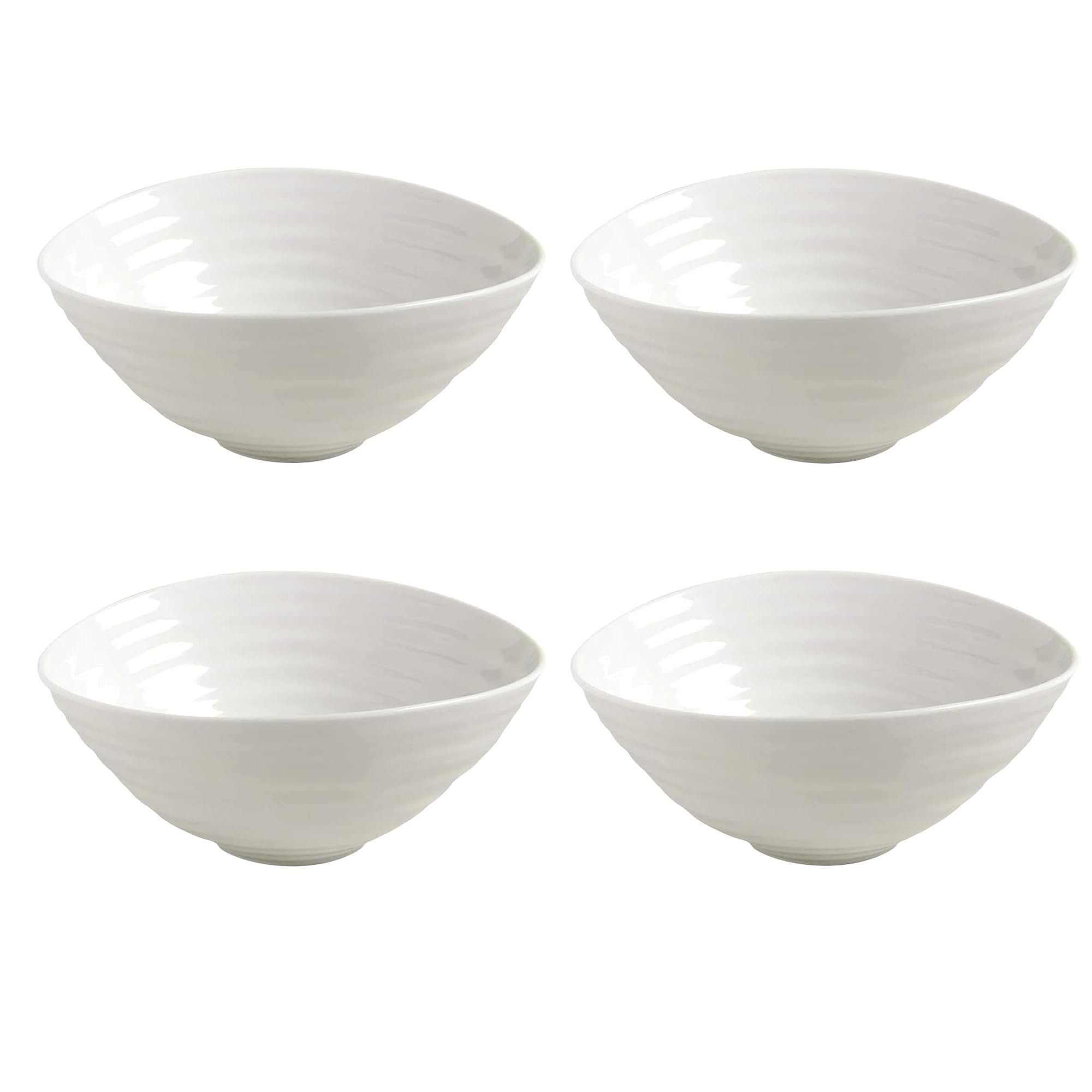 Portmeirion White Sophie Conran Sorbet/Dessert Dish, Porcelain, 15 X 15 X 6.6 Cm