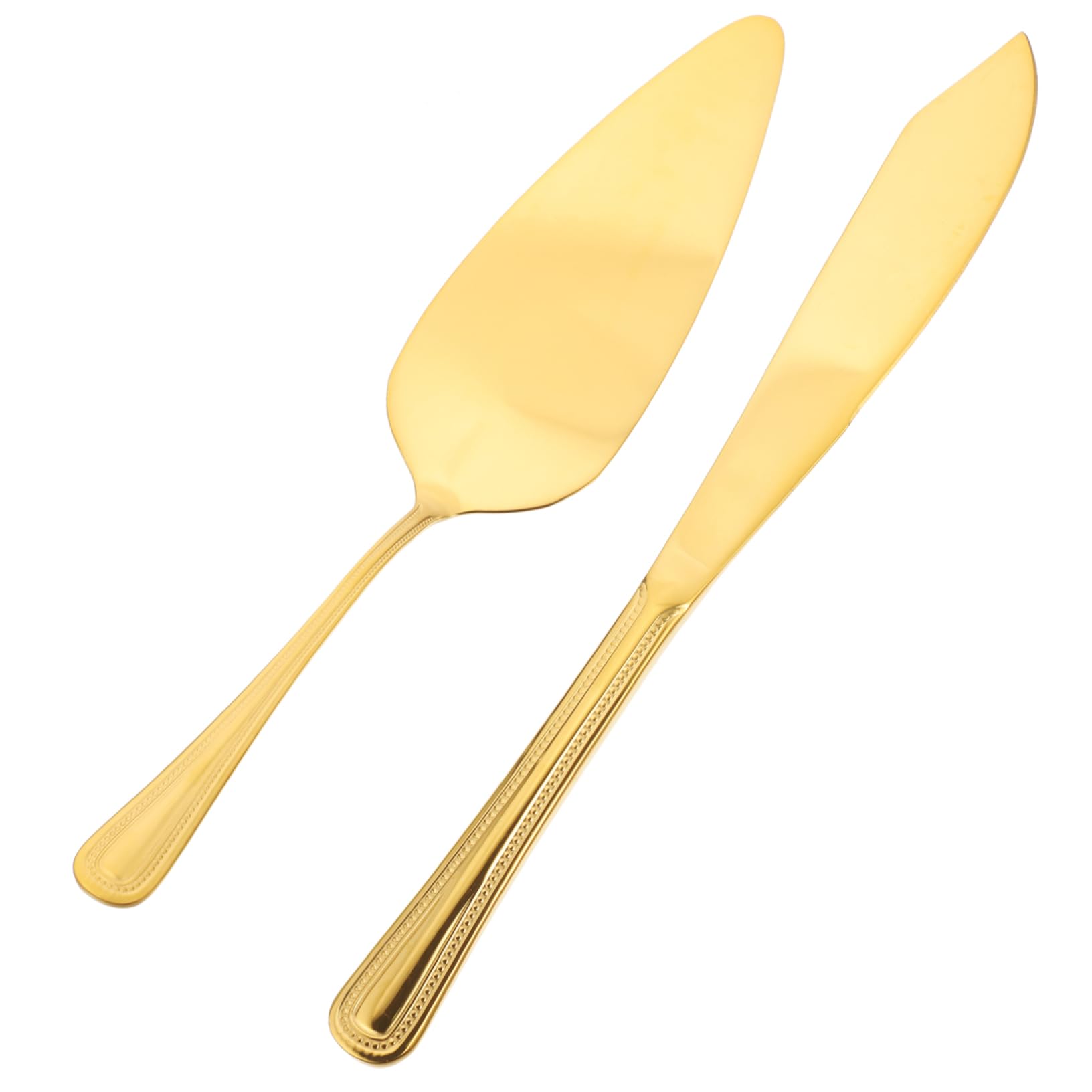 COLLBATH 1 Set Cake Spatula Banquet Cake Cutter Cake Cutting Accessories Cake Cutter Slicer Cake Spatula Cake Cutting Supplies Pie Server Spatula Baking Tool Stainless Steel Golden