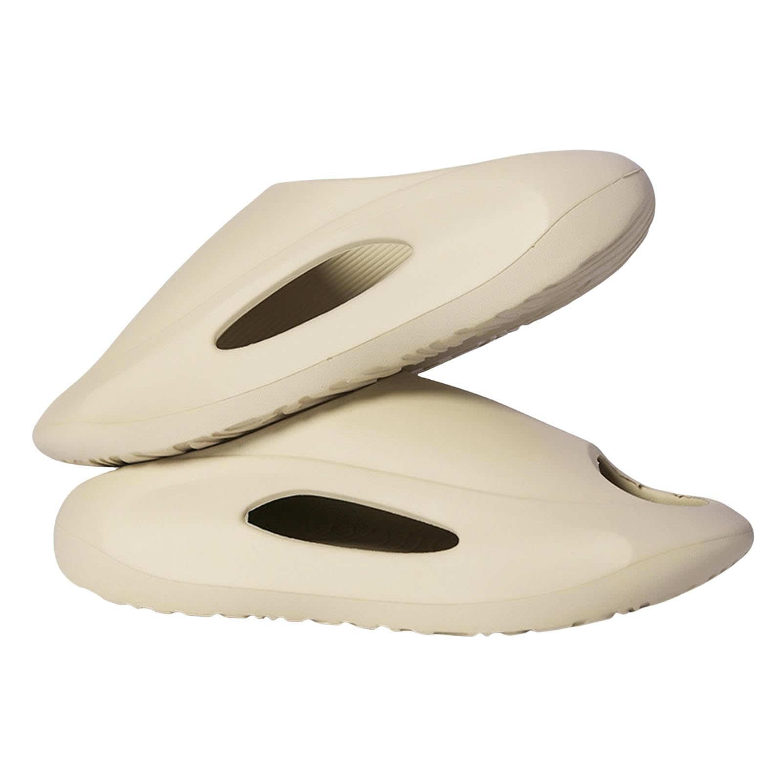 Claquette Hommes Couple Tongs Semelle Épaisse Sandales Extérieures Été Chaussures De Plage Hommes-khaki-46-47