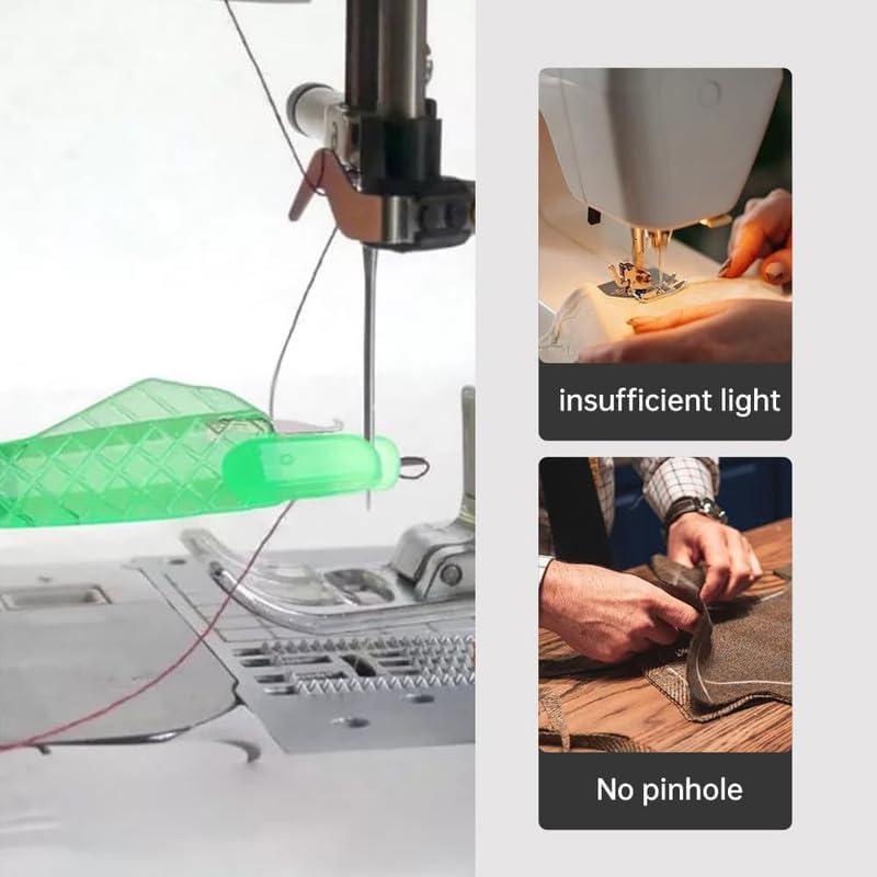 Miniatura 3 de Enhebrador de agujas para máquina de coser con boca de pescado, herramienta automática mejorada, enhebrador de bucle rápido y fácil para mejorar la