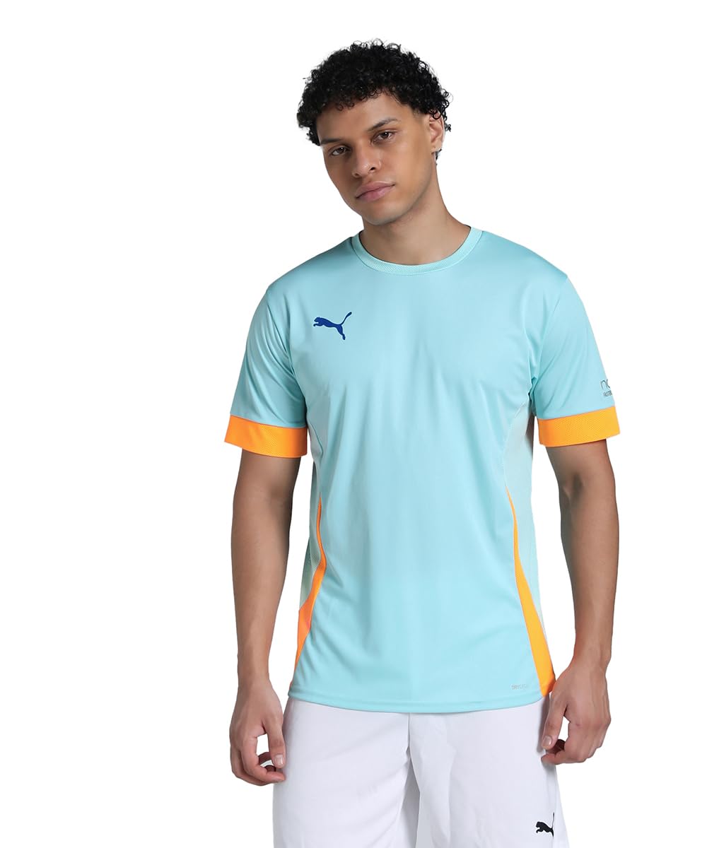 PUMA , Men, Individual Padel Jersey, Safe Lake-Vivid Blue-Heat