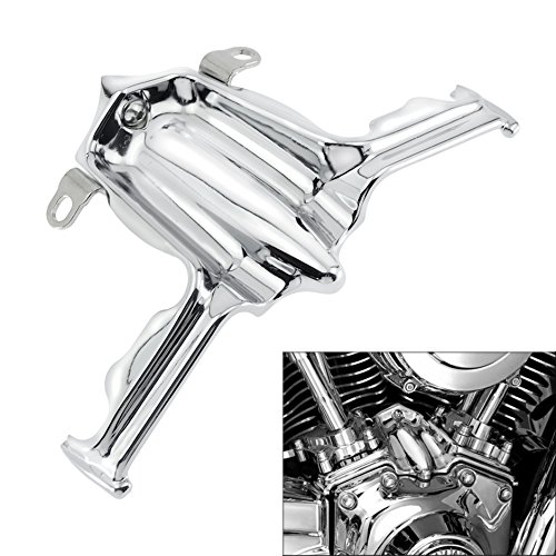 HDBUBALUS Motorcycle Tappet Lifter Block Accent Cover for Harley Twin Cam Street Glide Road King 1999-2017 Chrome
