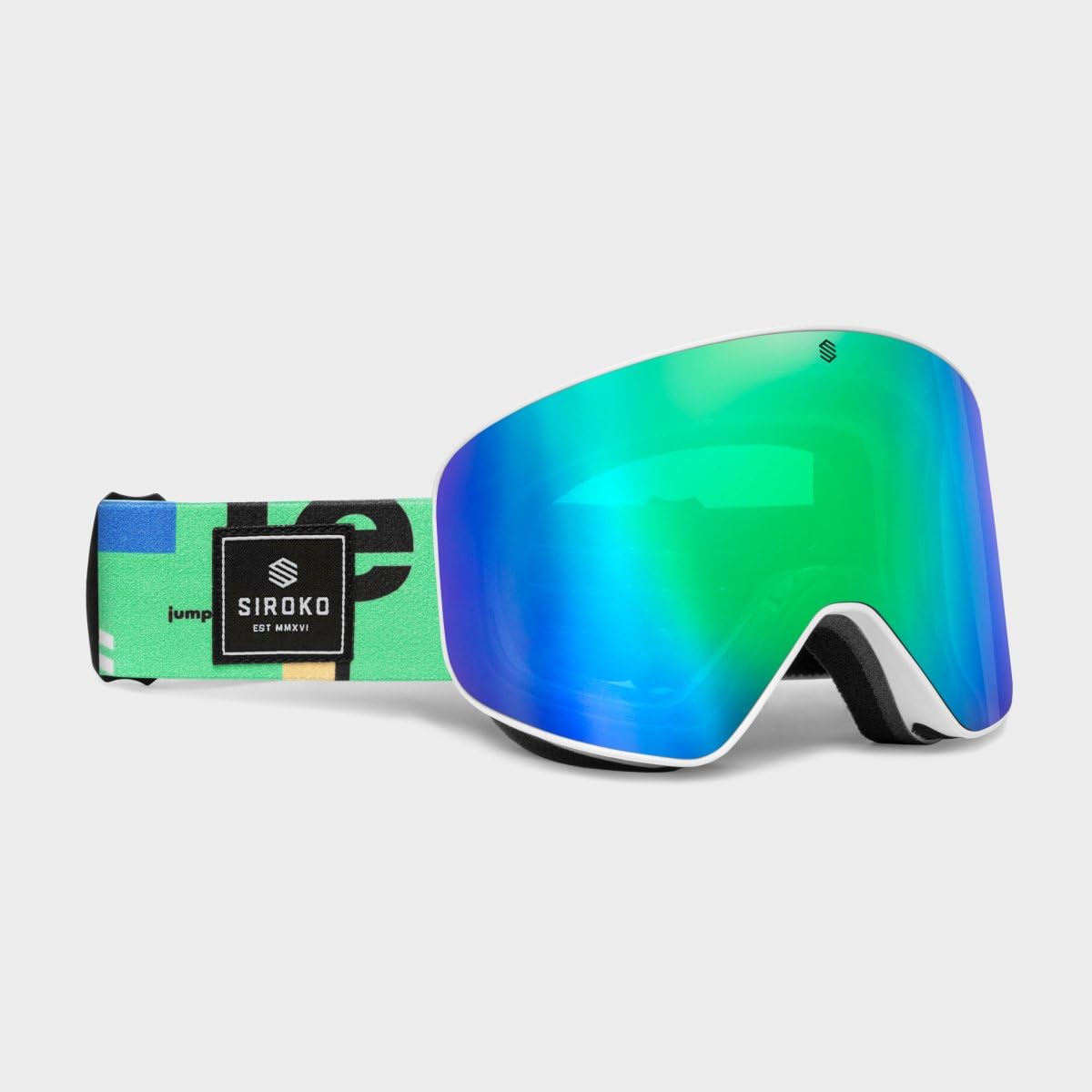 SIROKO - Máscaras de Esquí y Snow OTG GX CypressAzul/​Verde