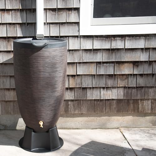 Newport-Bronze-Rain-Barrel-with-Stand-and-Lid