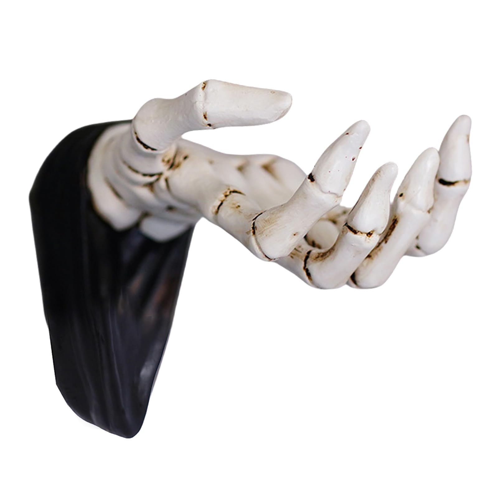 Nucelit Practical Skeleton Hand Wall Decoration Multipurpose Hook Home Accessory for Keys and Jewelry Storage Organization Eerie Entryway Accent