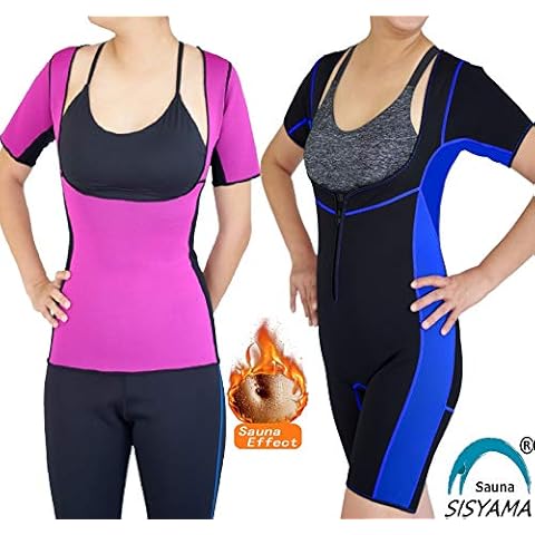 SISYAMA Open-bust Sauna Hot Suit Weight Loss Neoprene Compression Shapewear Cover