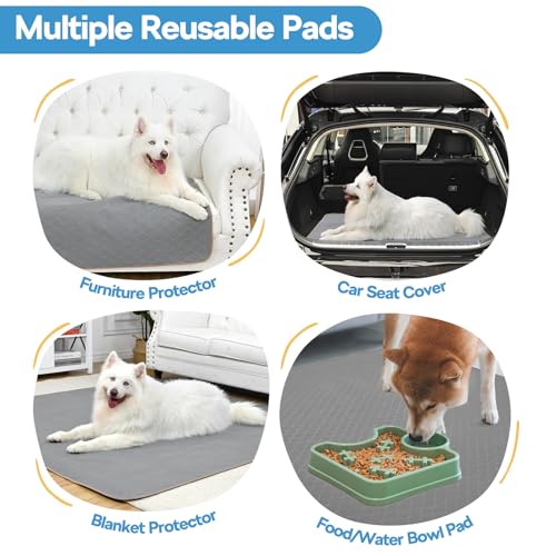 Super Absorbent Washable Pee Pads for Dogs,36×54 Inch- 1 Pack Superior Reusable Puppy Pads Pet Training Pads –100% Waterproof Dog Pee Pad Protects Perfect for Dogs, Cats, Bunny& Senior Super Absorbent Washable Pee Pads for Dogs,36×54 Inch- 1 Pack Superior Reusable Puppy Pads Pet Training Pads –100% Waterproof Dog Pee Pad Protects Perfect for Dogs, Cats, Bunny& Senior