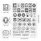 GLOBLELAND Vintage Stamps Clear Stamps for DIY Scrapbooking Decor Letters Postcards Transparent Silicone Stamps for Making Cards Photo Album Decor 21x29.7cm