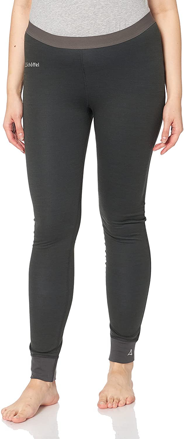 Schöffel Damen Merino Sport Pants long W, temperaturregulierende lange Unterhose, atmungsaktive Thermo Leggings in Wollqualität