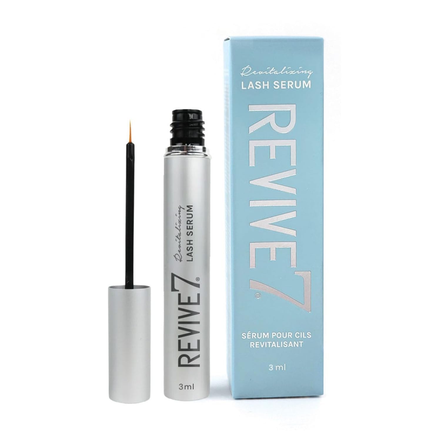 Original Revive7 Revitalizing Lash Serum for Eyelash Thickness - Serum Brow Enhancer Eyebrow - Lash Enhanced Formula for Longer, Fuller and Thicker Natural Eyelash, Made in Canada (3 ml)