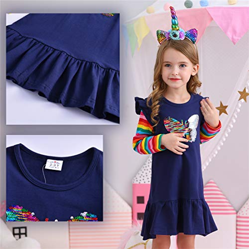 Image of VIKITA 2017 Girls Embroidery Cotton Long Sleeve Flower Dresses LH5460 for 1-8 Years ?-