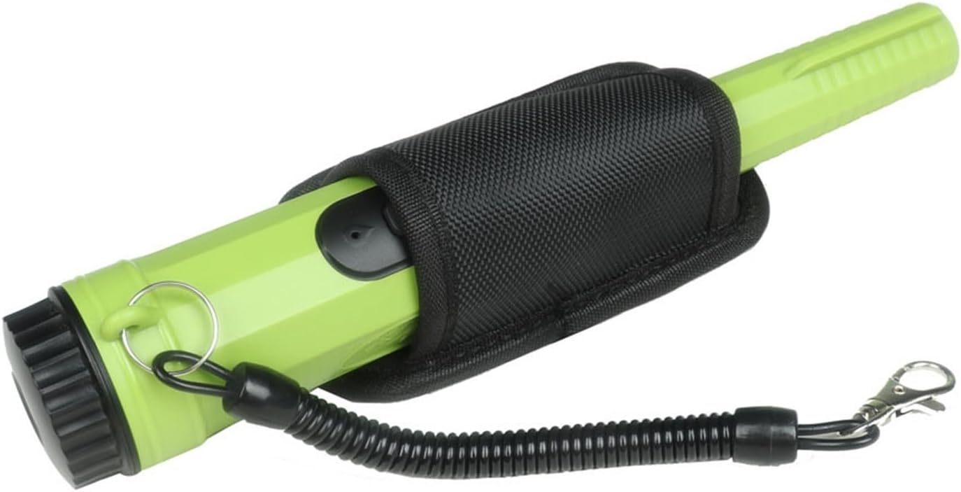 Handheld Metal Detector Pinpointer, Green, Waterproof, 360-Degree Side Scan Technology, with Wrist Strap, for Treasure Hunting, Outdoor Adventure