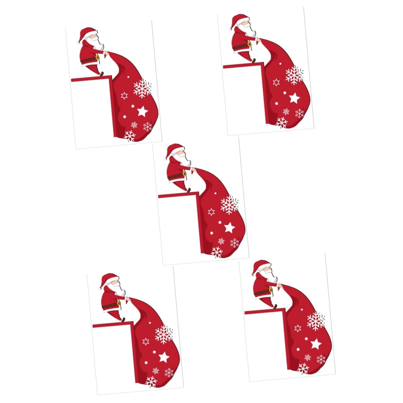 TOPBATHY 5 Piezas De Decoración Navideña Pegatina De Pared Decoración Amaderada Adorno De Puerta De Navidad Marco De Esquina De Puerta De Navidad Puerta Delantera Letrero De Navidad