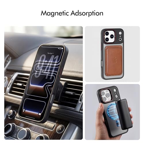 Image of for iPhone 17 Pro Case with Detachable Magnetic UV Protection Filter, Compatible with MagSafe, Magnetic Shockproof Phone Case for Outdoor Shooting, Travel, and Daily Commuting