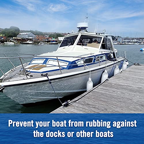 Image of Affordura Boat Fender 4 Pack Boat Bumpers Fenders with 4 Ropes