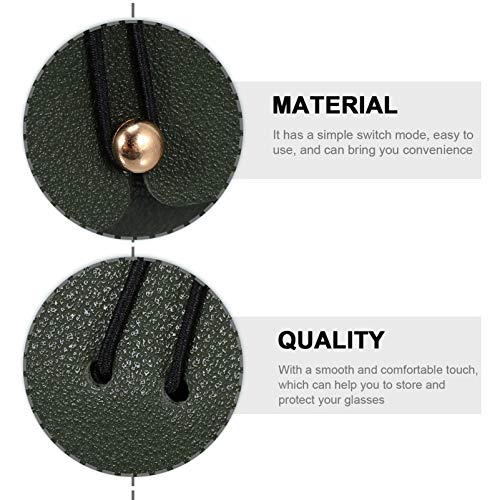 BESPORTBLE 3 Pcs Estojo de Couro para Óculos de Moda Caixas de Armazenamento de Óculos Bolsa de Arma