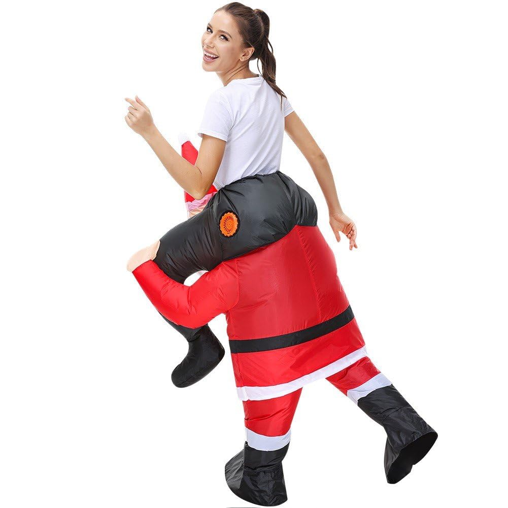 Nadmuchiwany kostium Świętego Mikołaja, nadmuchiwany kostium bożonarodzeniowy, Halloween, Boże Narodzenie, przyjęcie, cosplay, strój dla dorosłych