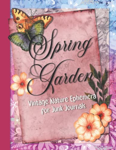 Spring Garden, Vintage Nature Ephemera for Junk Journals: Embellishment Collection for Scrapbooking, Cut Out and Collage Vintage Botanical image 2