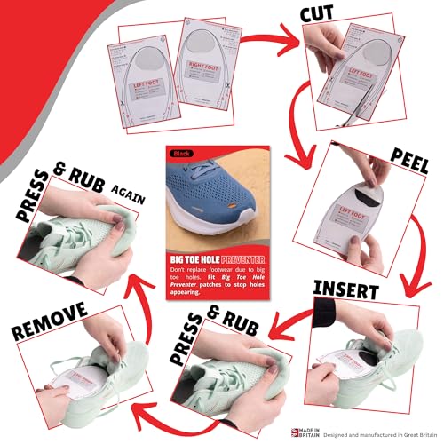 image for Trainer Armour - Big Toe Hole Preventer, self-Adhesive Patches with a 
