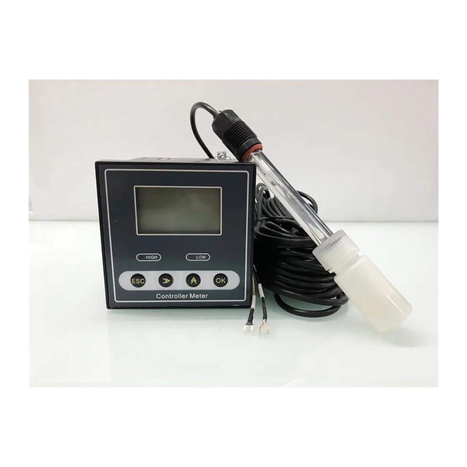 Testeur de Sol, Contrôleur de pH-mètre en Ligne avec RS485, Sortie à Bas Prix, contrôleur hydroponique Automatique(Gold)