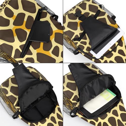 Mochila Crossbody Unisex con Estampado de Jirafa miniatura 5