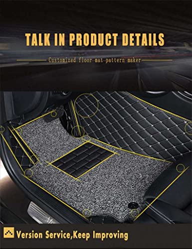 Tapis de sol Audi Q7 2016-2019 sur mesure 7 places double couche café