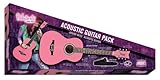 Daisy Rock Debutante Junior Miss Acoustic Bubble Gum Pink Guitar Starter Pack