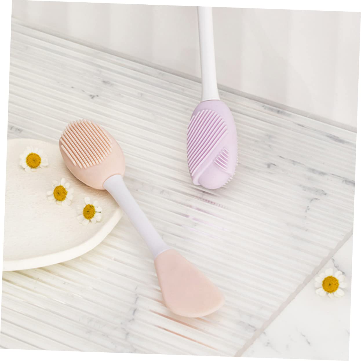 Mikinona 2sets Diy Face Mask Mixing Bowl Silicone Bowl Facial Mask Mixing Tool for Skin Care image 3