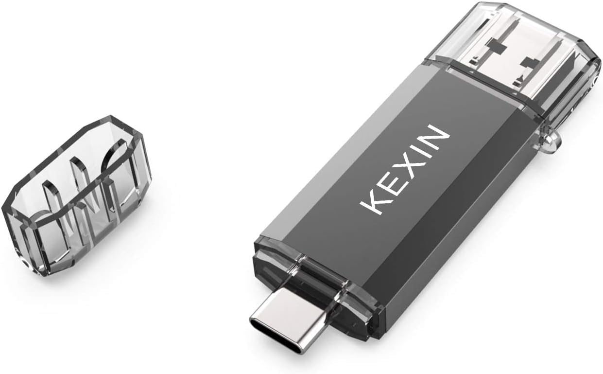 KEXIN Chiavetta USB C 512GB, Chiavetta USB OTG 512 GB, USBC & A, Pendrive Tipo C per PC, Laptop, Auto, TV, Smartphone Type C Android
