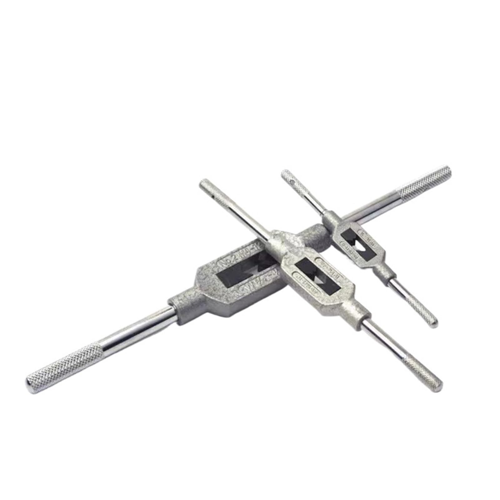 TAZYYZUU Adjustable Tap Wrench Handle Steel Hand Taps Holder Tapping Reamer Tools for Thread(M1-10)