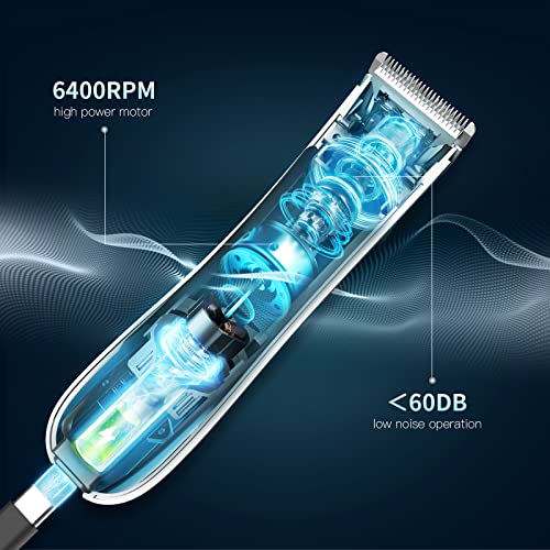 Körperhaartrimmer,Intimrasierer für Männer,Elektrischer Balls Trimmer,Bodygroom für Eier und Leisten,Wasserdichter Nass/Trocken Haarschneider,Keramikklingen Hoden Rasierer mit LED-Beleuchtung - Image 5