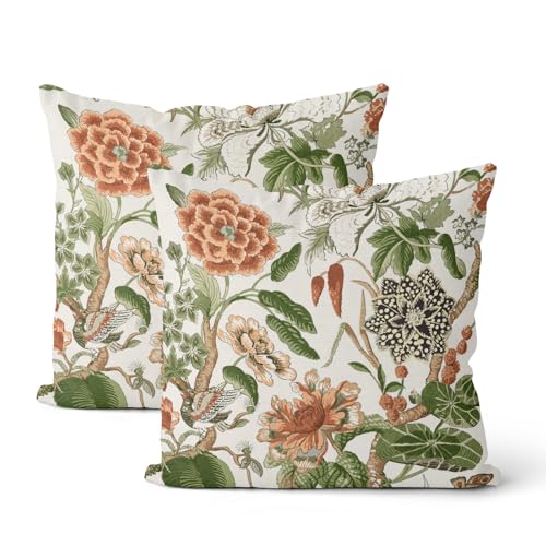 DAFENA taie vert sauge bohème 20x20 po 2 pcs