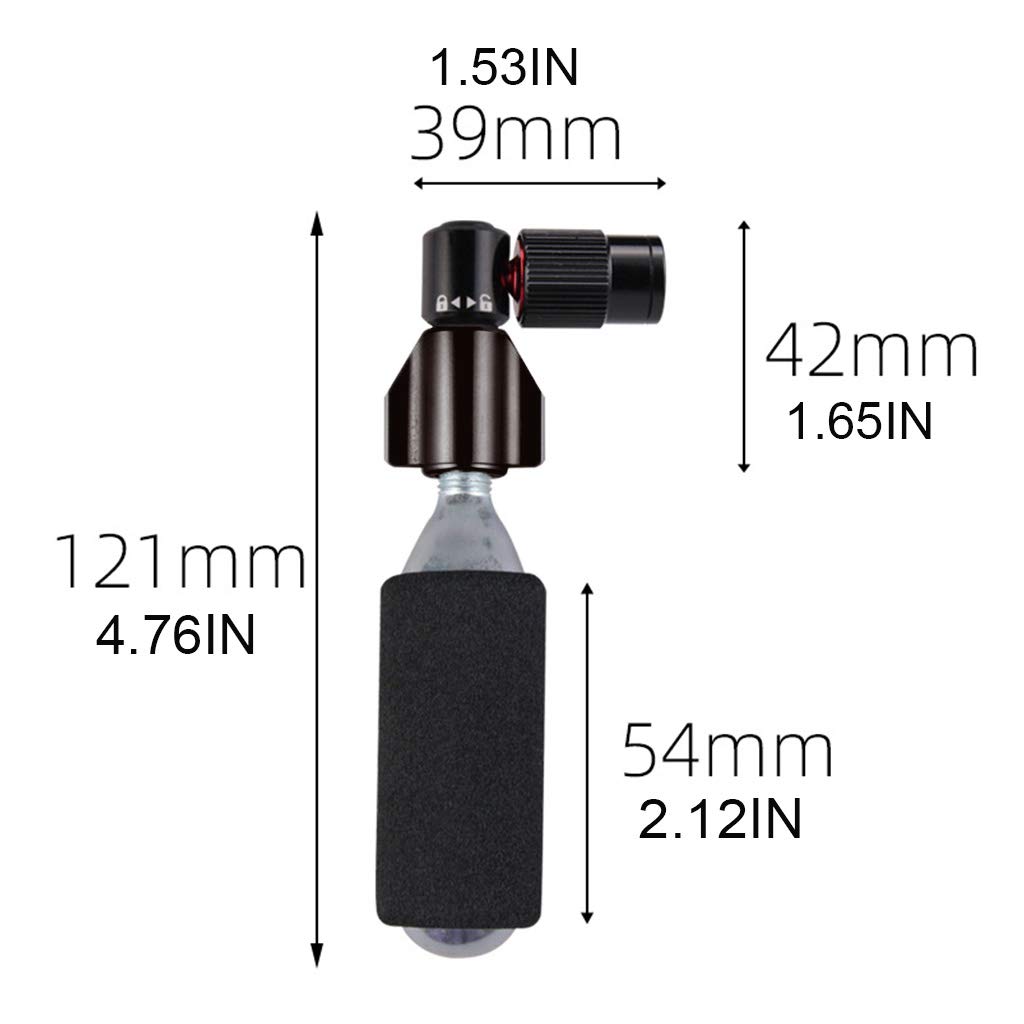 KAIXINXIN Portable Fast Inflating Cylinder Inflation for Head Manual Transport Inflator Parts Bike Road and Mountain Bikes Tire Supplies