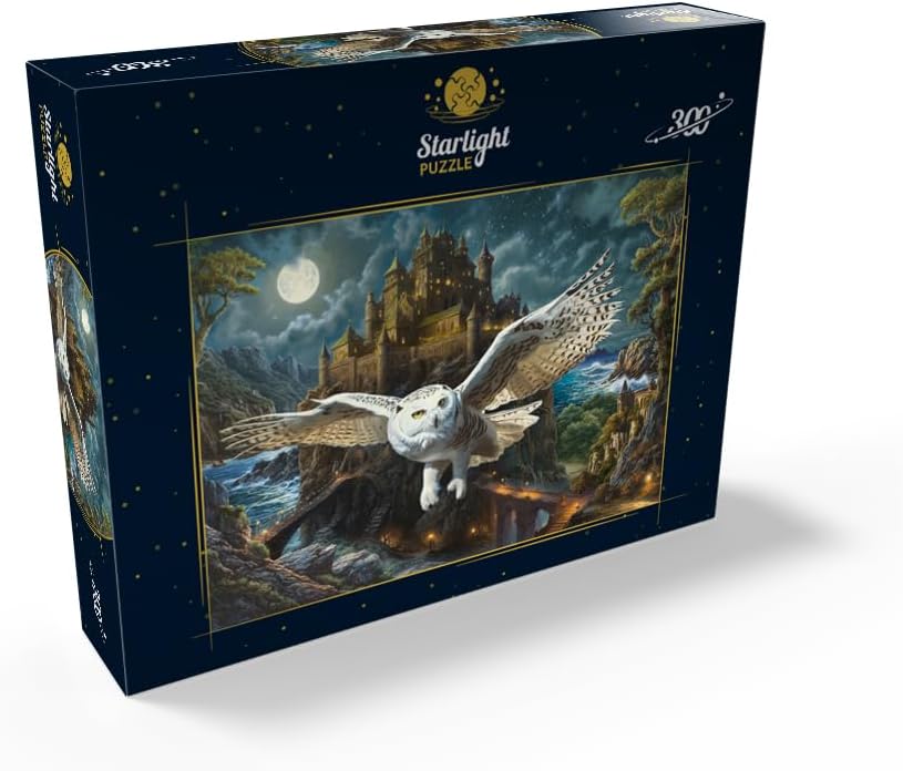 MyPuzzle Magic Owl and Castle - Premium 300 Piece Jigsaw Puzzle for Adults