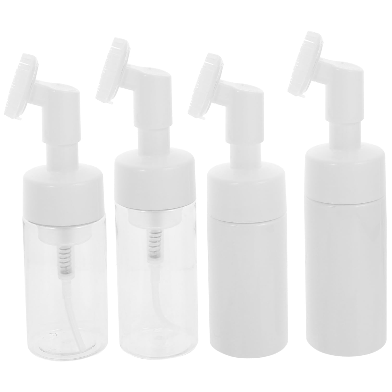 Beatifufu 4pcs Manual Face Cleansing Brush with Brush Head Bottles for Gentle Exfoliation and Skin Care Absorption for Daily Use and Makeup Removal