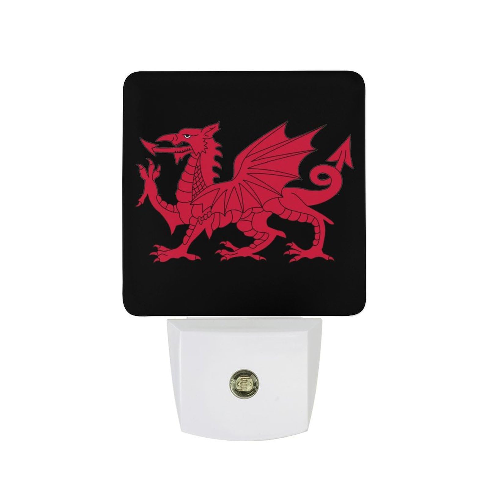 Nqrxadcrt Style Flag Of Wales Welsh Night Light Plug In Wall Lights Bedside Lamp Bedrooms Home Hallways Decoration