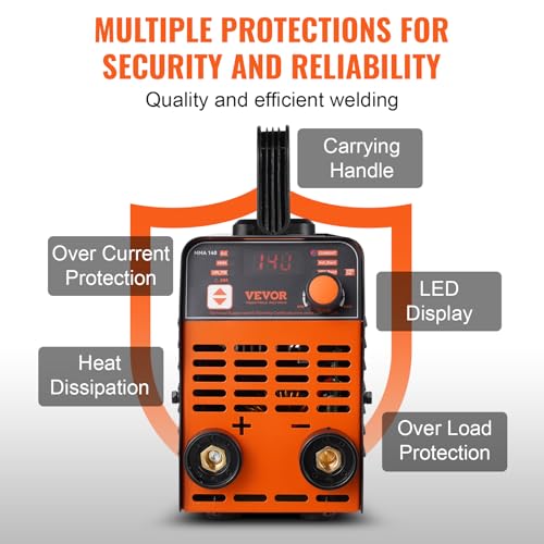 Image of VEVOR Stick Welder, Mini and Portable 140Amp 2 in 1 ARC /Lift Tig Welder Machine, ARC Welder with Hot Start /Arc Force /Anti-Stick, IGBT Inverter Portable MMA Welder Machine, 110V