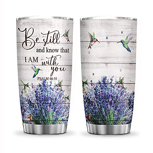 64HYDRO 20oz Hummingbird God With You, Hummingbird Lovers, Hummingbird Inspiration Tumbler Cup with Lid, Double Wall Vacuum Thermos Insulated Travel Coffee Mug - HALZ1505009Z