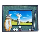 Luai Fashion 3D Golf Photo Frame Unique Handmade Golf Gifts for Golf Father/Men/Women/Dad/Mom (Black-1)
